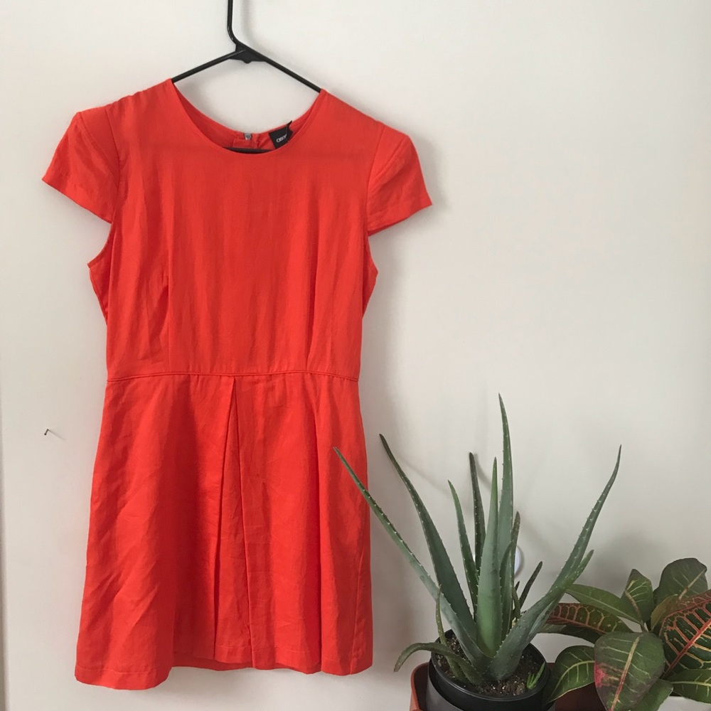 Red ASOS dress